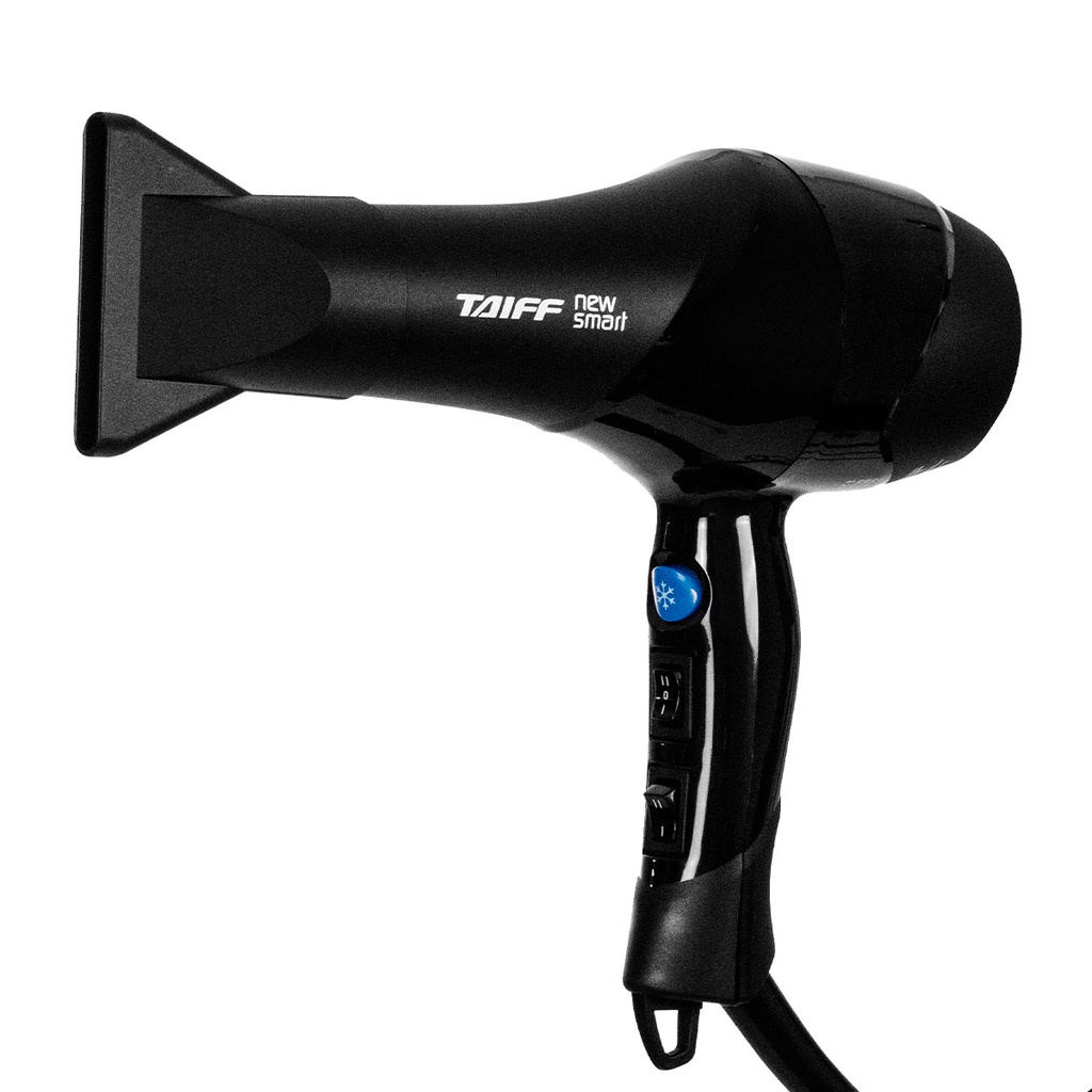 Imagem do produto Secador De Cabelo Taiff New Smart 1700w Preto 5 Temperaturas Profissional Jato Ar Frio Compacto Cabo 1,8m