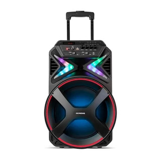 Caixa de Som Bluetooth Amplificada, Mondial, Bivolt, 400W RMS - CM-400 - PRETA/VERMELHA