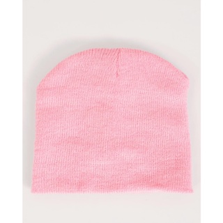 Gorro Duplo Bebê Tricô Rosa