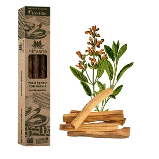 Incenso Premium Nirvana Palo Santo com Sálvia