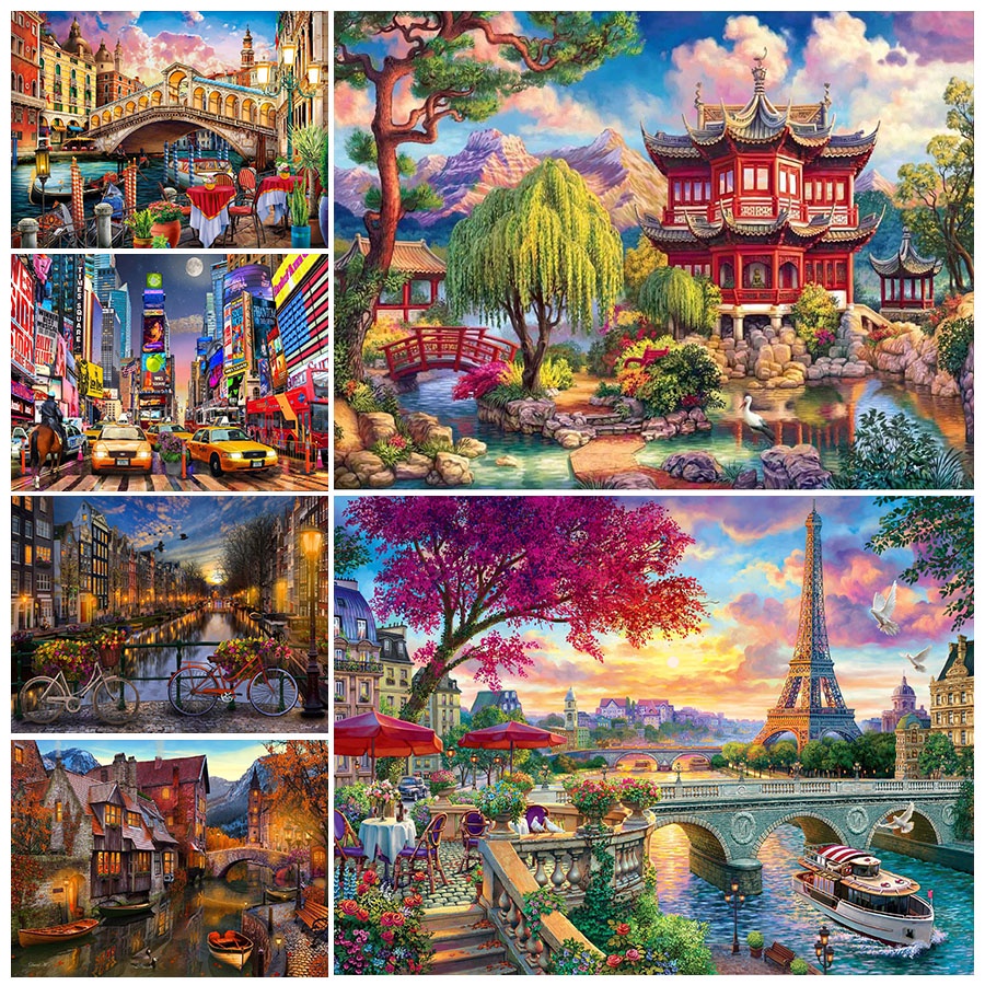 Kit De Pintura Com Diamante Redondo/Quadrado , 5D Completo Artesanato Decoração Presente De