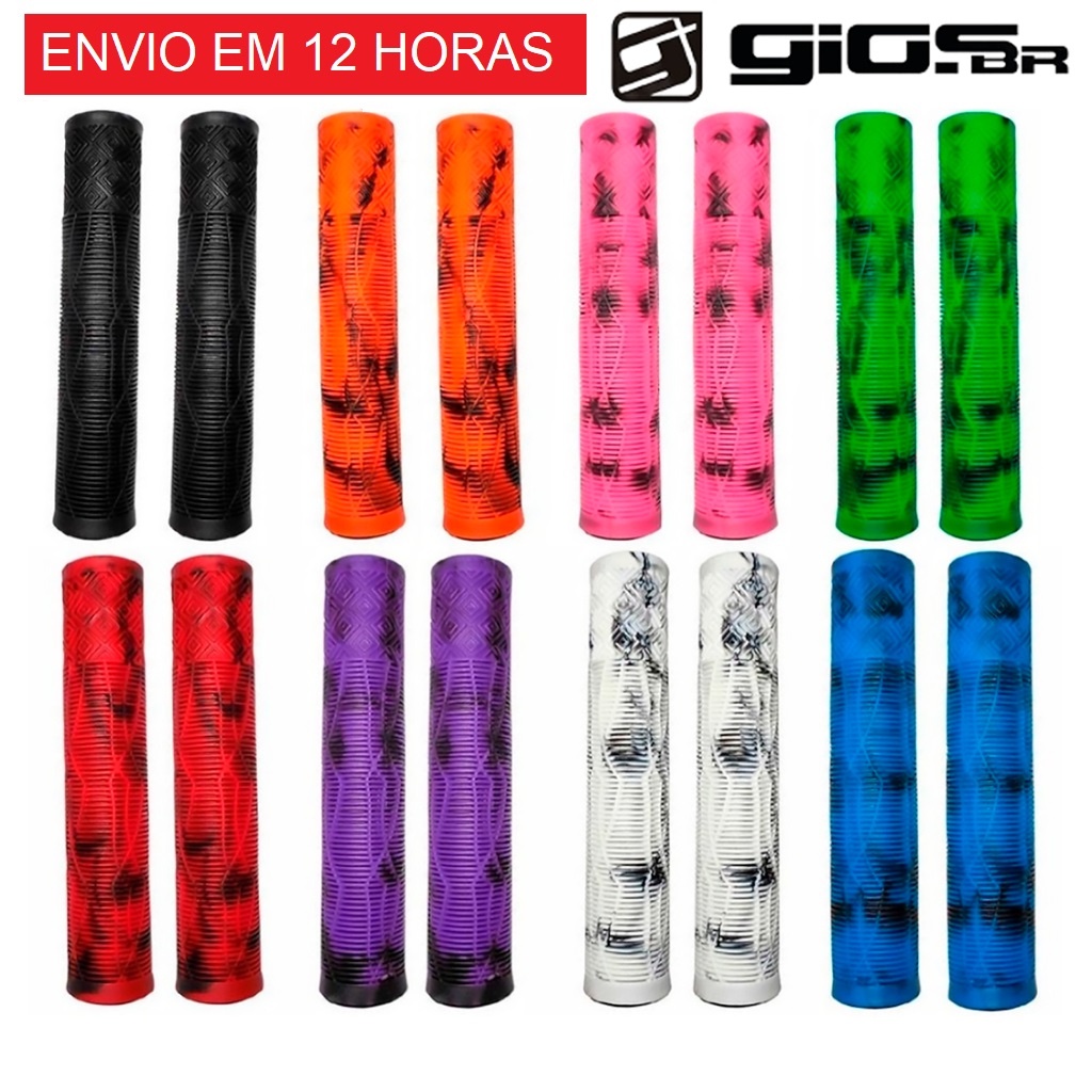 MANOPLA PUNHO GIOS BMX FREE RIDE DH WHEELING GRAU 165MM GRANDE SEM ...