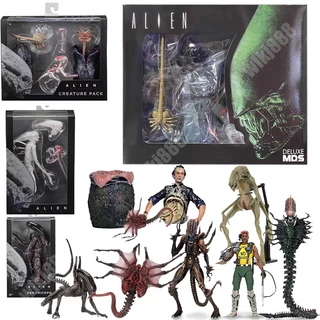 NECA Nova Figura De Ação Alienígena Predador MEZCO MDS Xenomorph Egg Facehugger Chestburster Recém-Nascido Kenner AVP Articulado Modelo Bonecos