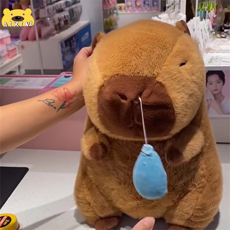 Novo ! Aixixini Capybara Simulação De Pelúcia Capibara Anime
