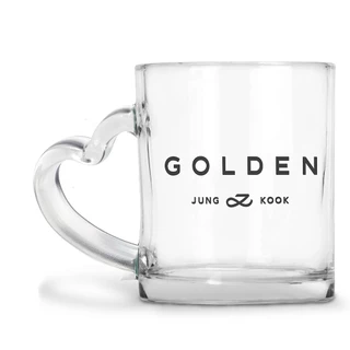 Caneca de Vidro BTS Jung Kook Golden Vidro