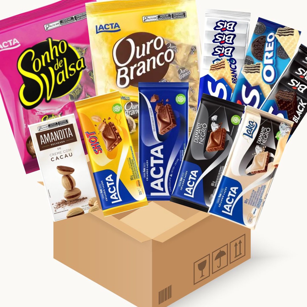 Caixa Box Lacta com 16 Unidades | Shopee Brasil