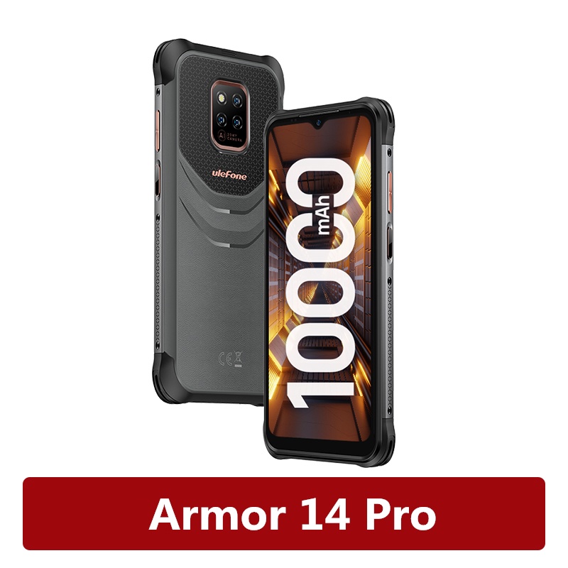 Ulefone Proteção De Energia 14 Pro 8 Gb 128 Telefone Robusto Octa Core 10000mAh Android 12 Smartphone À Prova D'água 5G/2.4G WLAN NFC Global