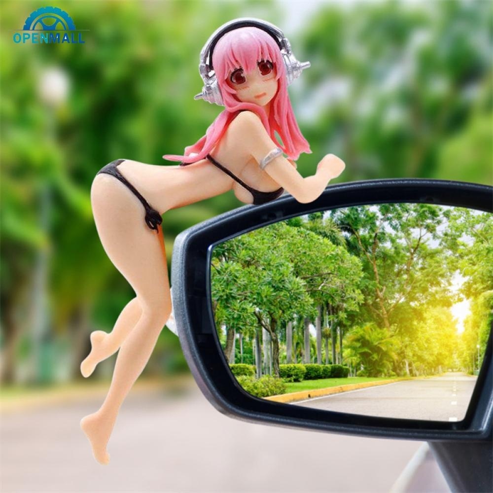 OPENMALL Cartoon Anime Decoração Criativa Porta Telefone Para Carro Bikini Beach Girl Car Acessórios Interiores E4H7