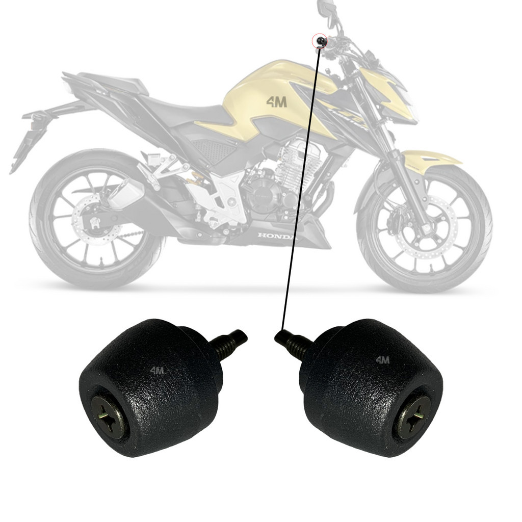 Peso de Guidão Modelo Original CB300F Twister 2023 Preto Par | Shopee ...