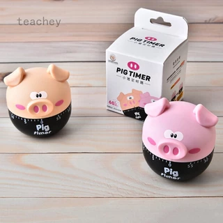 Teaya Aasleacy Cozinha Timer Cartoon Animal Porco Bonito/Utensílio De Cozinha