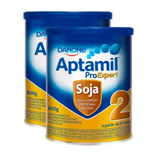 Fórmula Infantil Aptamil Soja 2 800g Kit com 2 Unidades