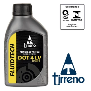 Óleo / Fluido de Freio embreagem Hidráulica Dot 4 LV 500ML ABS Original Tirreno Homologado aprovado INMETRO