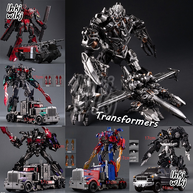 Transformadores De Figo De Ação Megatron Optimus Prime Ironhide Darkly Bumblebee Substituir Mais Peças Decoração Modelo Presentes Para Crianças Montagem De Brinquedos