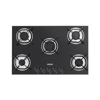Cooktop a gás de sobrepor Glass Brasil 70x45cm preto Tramontina