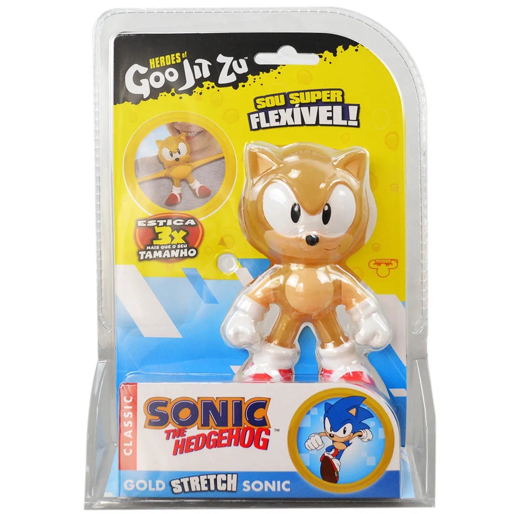 Boneco Elástico que Estica Tails Sonic 17 cm - Goo Jit Zu - TRENDS  Brinquedos