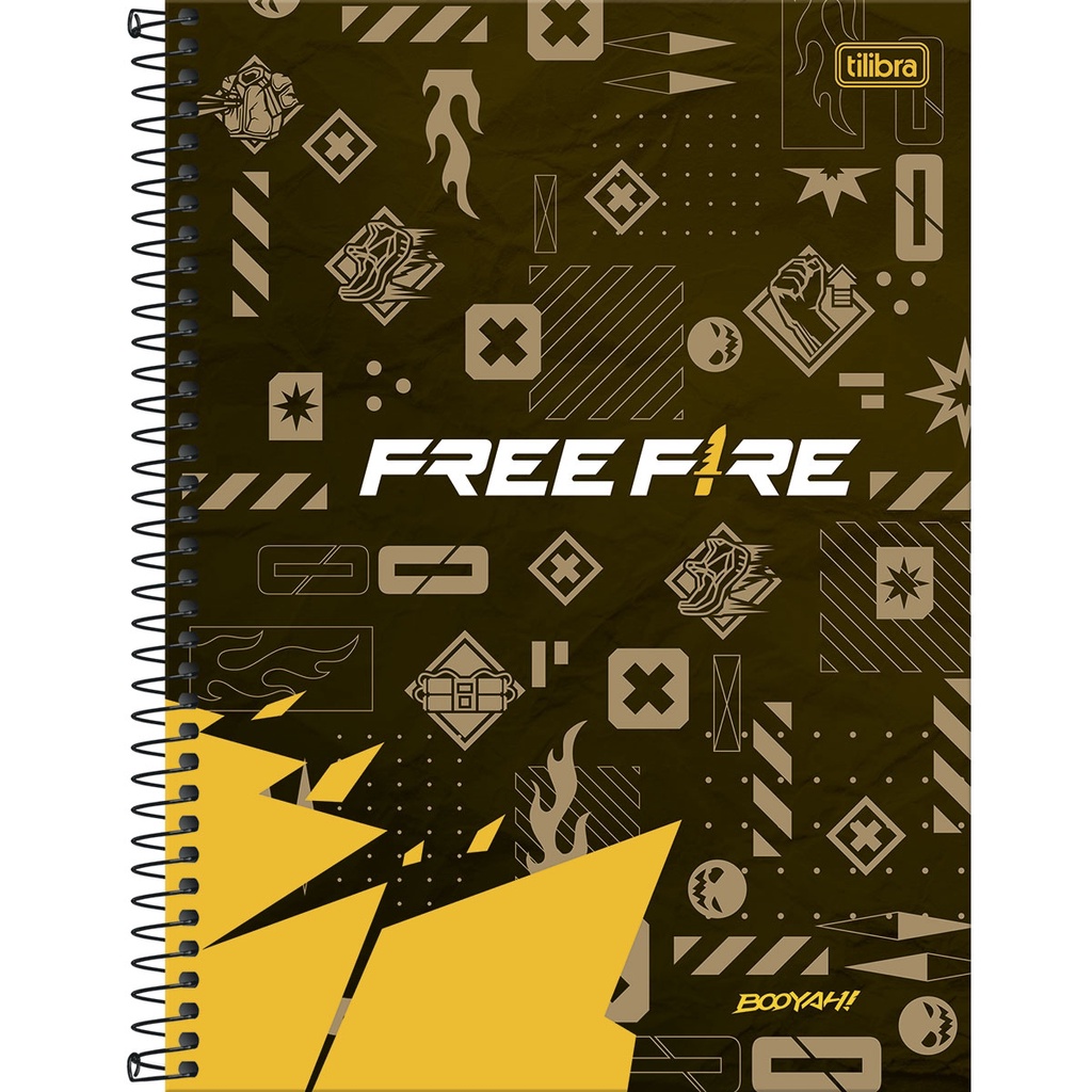 Caderno Free Fire Booyah Video Game 10 Matérias Univ Tilibra - Tem Tem  Digital - Brinquedos e Papelaria, aqui tem!