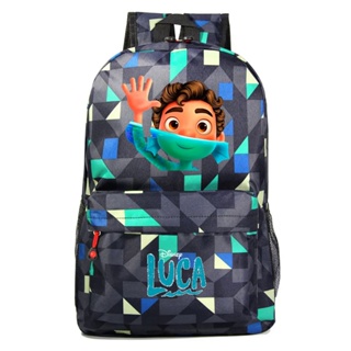 Disney Luca Meninos Meninas Crianças Livro Sacos Mulheres Bagpack Adolescentes Schoolbag Homens Estudante Laptop Mochilas De Viagem