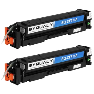 2x Cartucho Toner Byqualy Compativel CF511A CYAN 0,9K