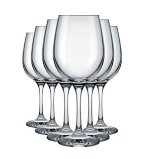 Jogo De 6 Taças Para Vinho Agua Vidro 465ml