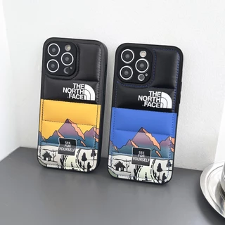 Capa Para iPhone 14 13 Pro 12 11 15 Max 14 Plus The Puffer North Black Soft Shockproof