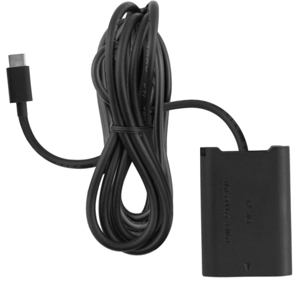 Adaptador Fonte Dummy Usb-c Pd Dk-x1 Bateria Sony Np-bx1 Cyber Shot DSC Handycam HDR Action cam FDR AS