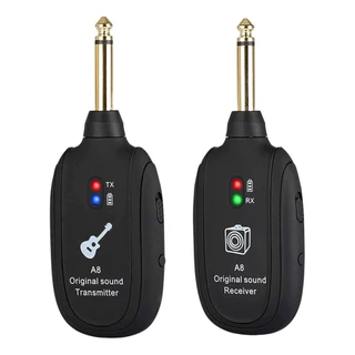 Transmissor De Sistema Sem Fio De Guitarra A8 Receptor Embutido Recarregável em Oferta na Shopee
