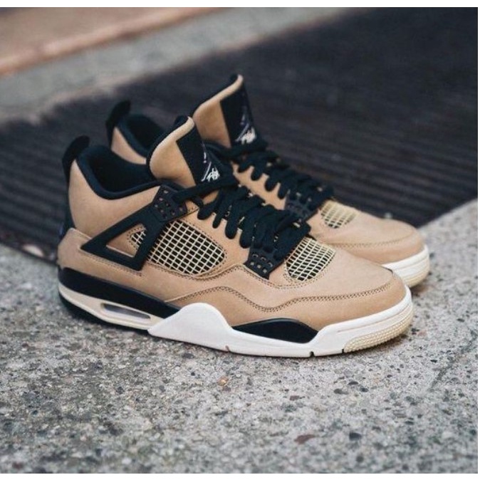 Tênis AJ 4 Retro Casual " Marrom Thunder " Lançamento 2023 Botinha Basquete