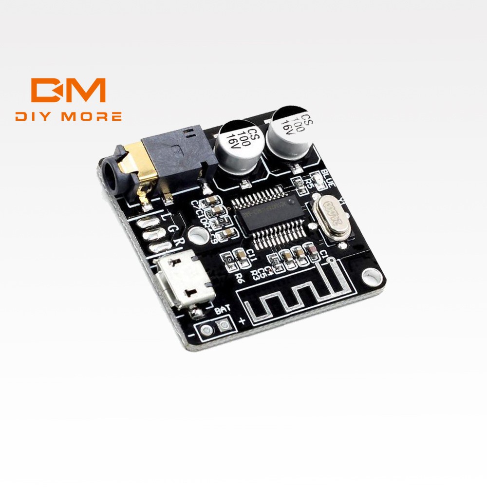 DIYMORE MP3 Placa Amplificadora Bluetooth 5.0 VHM-314 3.7-5V Módulo Decodificador De Áudio Sem Perdas