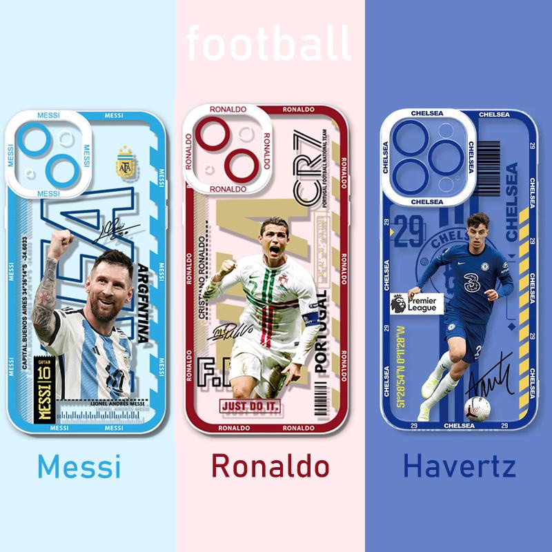 Jogador De Futebol Messi Cristiano Ronaldo Kai Havertz Shell Para ...