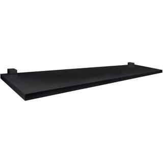 Prateleira Preta Com Suporte Preto (Me Leve) Pratk - 1,2x15x60cm