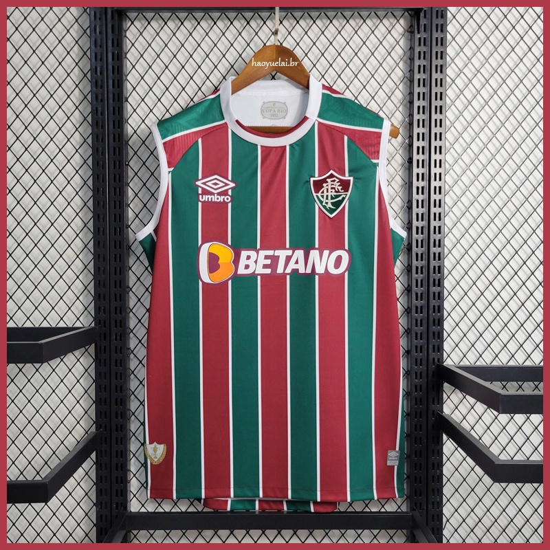 Camisa Fluminense Time Regata 2023 Futebol Home Flmns