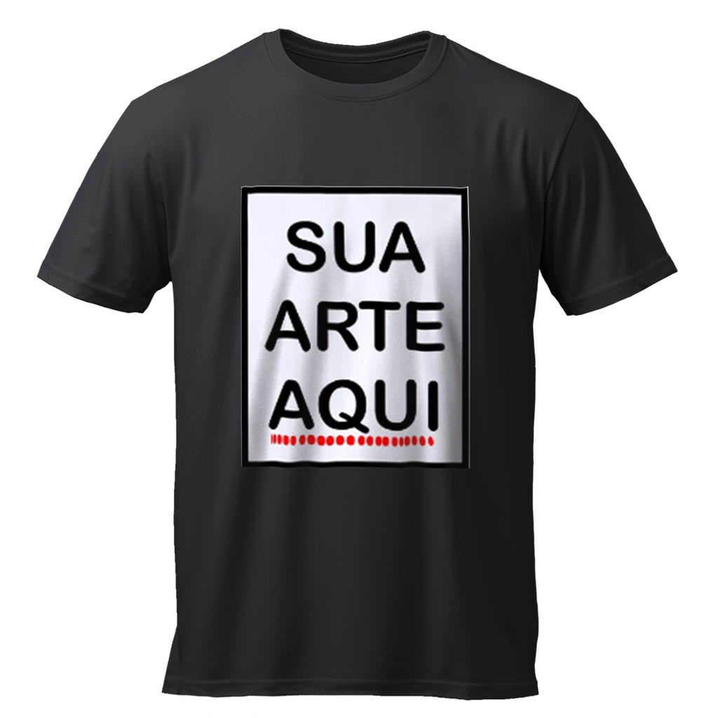 Camiseta personalizada unissex estampamos sua ideia logo foto etc