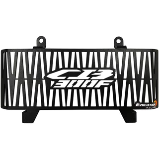 Protetor Radiador Cb 300f Cb300f Twister 2023 e 2024 Preto Evolution Racing