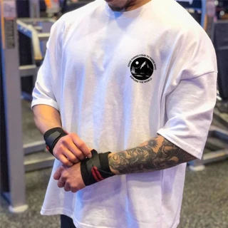 Camiseta Oversized Larga Academia Treino Blusa 100% Algodão Alta Qualidade