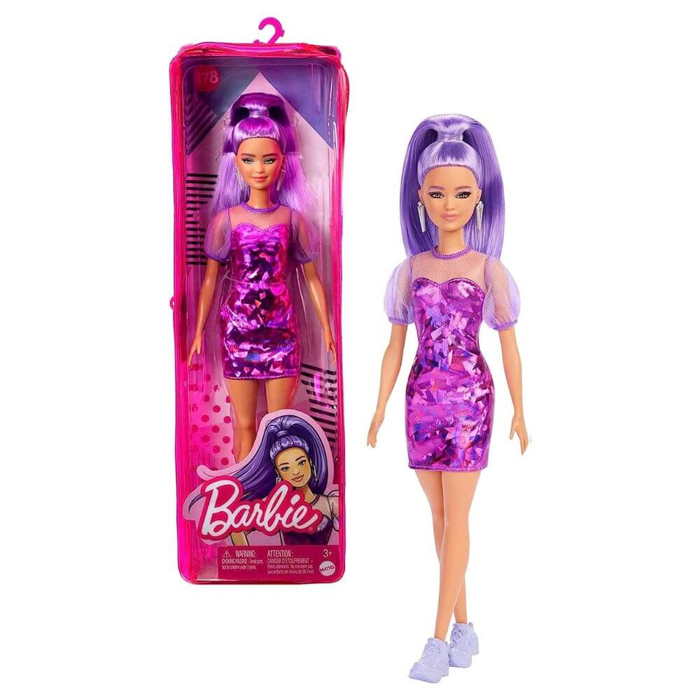 Barbie Roupas e Acessórios Vestido Rosa Babados Colar Sapatos HJT20 Mattel