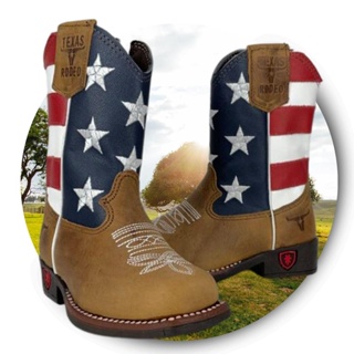 Bota Texana Texas Rodeo Macia Original Para Menino Country Usar Em Esposição Fazenda