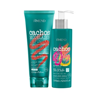 Kit Cachos Leave in Crespos+Ativador Cachos Nutridos Argan