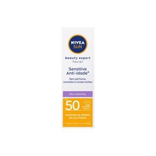 Protetor Solar Facial Nivea Sun Fps50 Sensitive Anti Idade 50gr