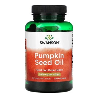 Óleo Semente Abóbora 1000mg Swanson Pumpkin Seed Oil 100Soft