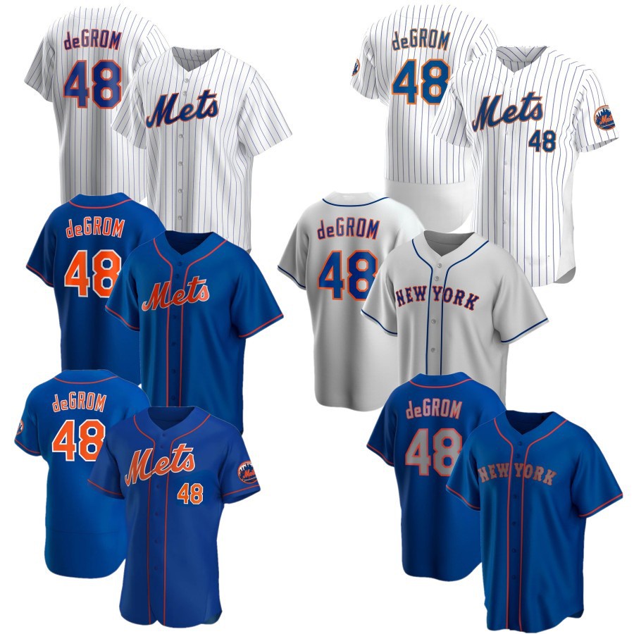 Camiseta Casaca Baseball Mlb New York Mets Degrom