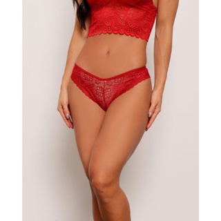 Calcinha Feminina Fio Renda String Vermelha