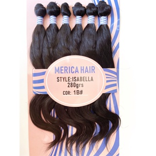 LANÇAMENTO: Cabelo 100% Bio Orgânico - Liso Ondulado - Isabella - Merica  Hair 280gr