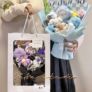 Ins Creative Sanrio Melody Kuromi Doll Bouquet De Aniversário Para Meninas Namoradas Presente De Natal