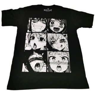 AHEGAO T Shirt Anime 3D Imprimir Homens Mulheres Pop It Hentai