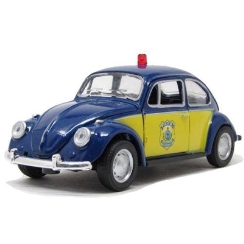 Miniatura Carrinho De Ferro Fusca Policia Rodoviaria Prf Shopee Brasil