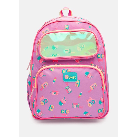 Mochila Costas Menina Holográfico Unicórnio Kawaii