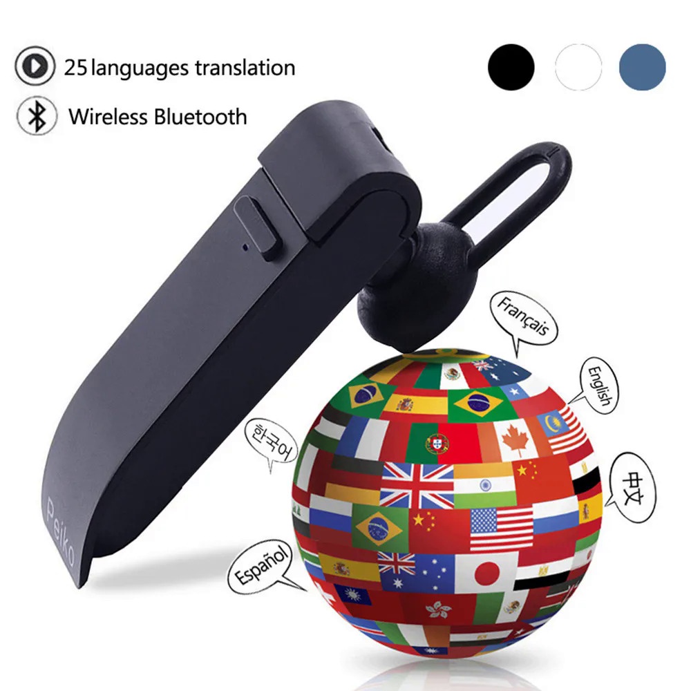 Fones De Ouvido De Tradução 80 Idiomas Tradutor De Voz Instantâneo  Inteligente Sem Fio Bluetooth Fone