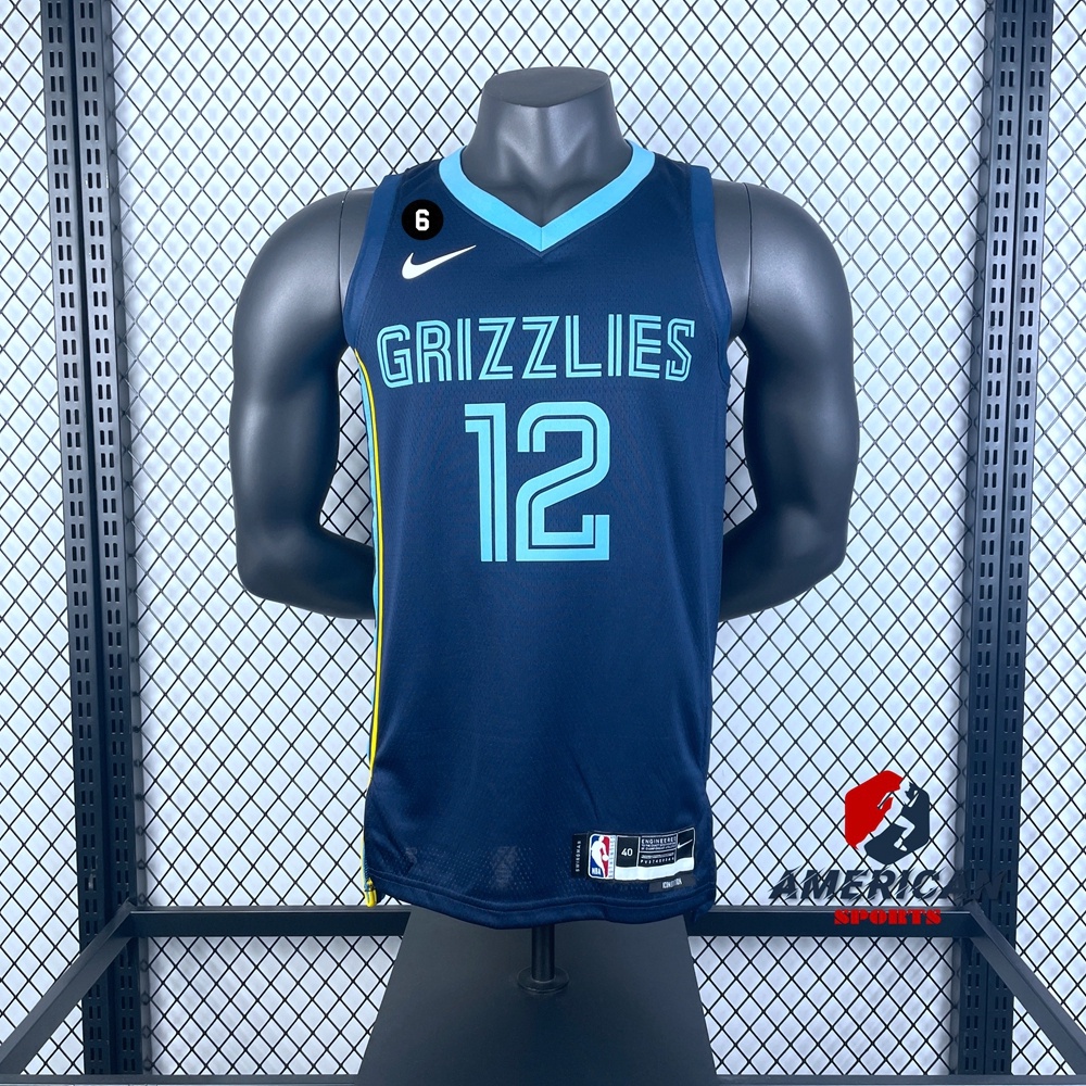 Maillot De Basket Ja Morant #12 Memphis Grizzlies - Blanc - Taille Large - Neuf