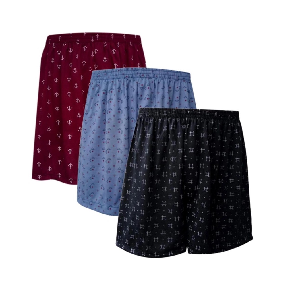 Kit 3 Cuecas Dormir Samba Canção Roupa Íntima Plus Size