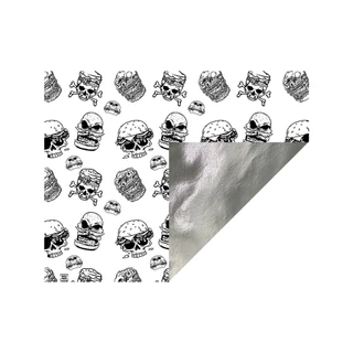 Papel Acoplado Térmico para Hambúrguer Caveira 100un